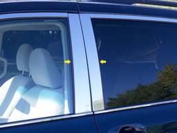 TOYOTA SIENNA 4dr QAA Stainless 4pcs Pillar Trim PP11150