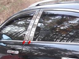 Fits Infiniti QX50 4dr QAA Stainless 4pcs Pillar Trim PP14040