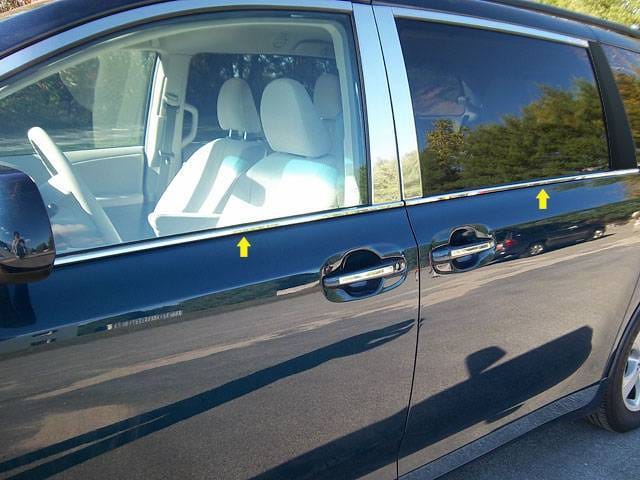 TOYOTA SIENNA 4dr QAA Stainless 4pcs Window Sill Accent WS11150