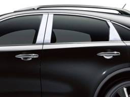 Fits Infiniti QX70 4dr QAA Stainless 6pcs Pillar Trim PP14046