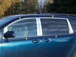 TOYOTA SIENNA 4dr QAA Stainless 8pcs Window Accent Package WP11151