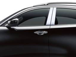 Fits Infiniti QX70 4dr QAA Stainless 4pcs Pillar Trim PP14045
