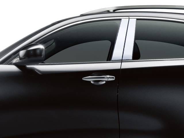 Fits Infiniti QX70 4dr QAA Stainless 4pcs Pillar Trim PP14045