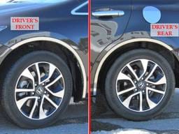 HONDA CIVIC 4dr QAA Stainless 4pcs Wheel Well Accent WQ12214