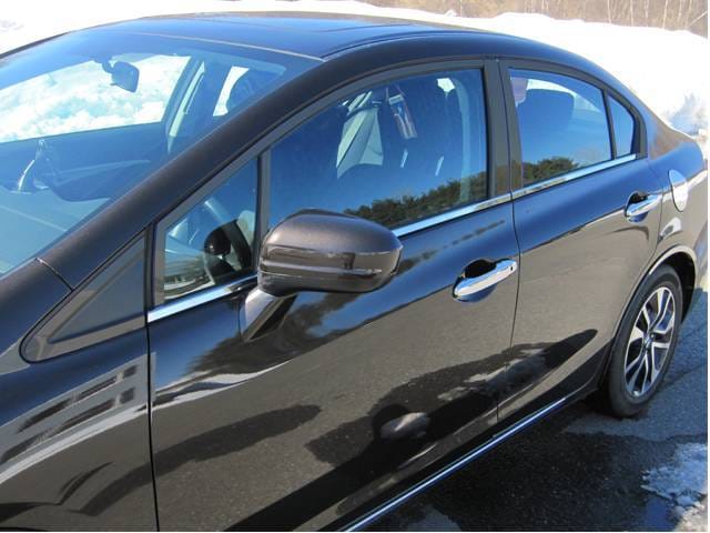 HONDA CIVIC 4dr QAA Stainless 4pcs Window Sill Accent WS12214