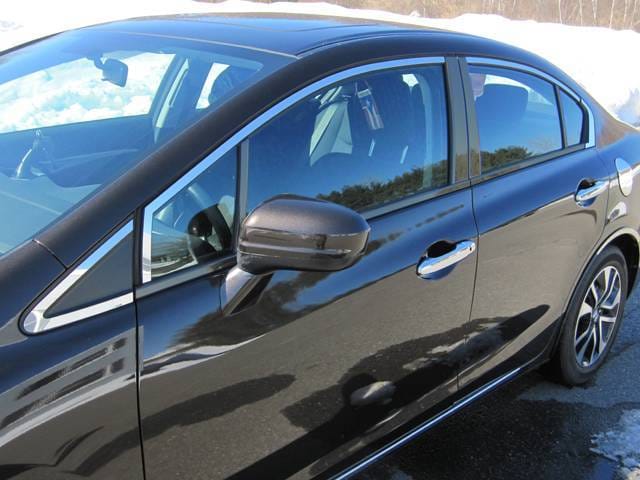 HONDA CIVIC 4dr QAA Stainless 8pcs Window Accent Package WP12216
