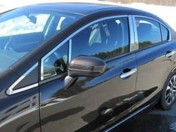 HONDA CIVIC 4dr QAA Stainless 16pcs Window Accent Package WP12215