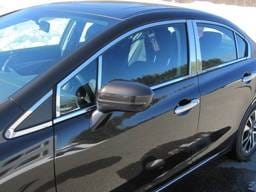 HONDA CIVIC 4dr QAA Stainless 20pcs Window Accent Package WP12214