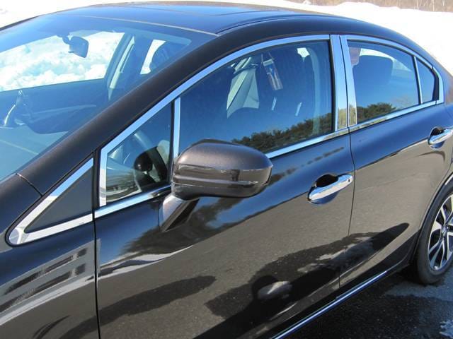 HONDA CIVIC 4dr QAA Stainless 20pcs Window Accent Package WP12214