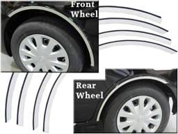 Fits Nissan VERSA 4dr QAA Stainless 4pcs Wheel Well Accent WQ12530