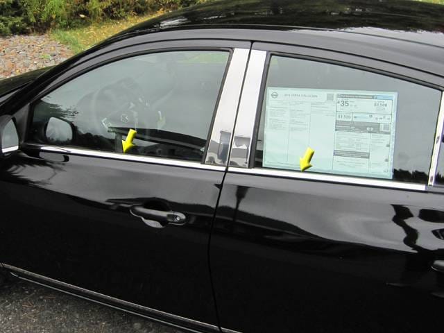 Fits Nissan VERSA 4dr QAA Stainless 4pcs Window Sill Accent WS12530