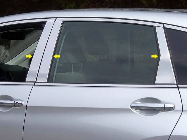 HONDA CR-V 4dr QAA Stainless 6pcs Pillar Trim PP12236