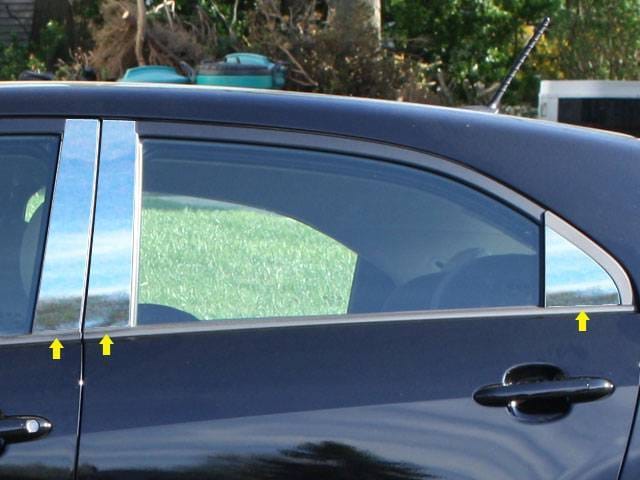 KIA RIO 5dr QAA Stainless 6pcs Pillar Trim PP12841