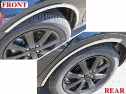 TOYOTA PRIUS C 4dr QAA Stainless 4pcs Wheel Well Accent WQ12705