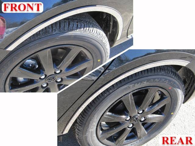 TOYOTA PRIUS C 4dr QAA Stainless 4pcs Wheel Well Accent WQ12705