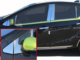 TOYOTA PRIUS C 4dr QAA Stainless 12pcs Pillar Trim PP12709