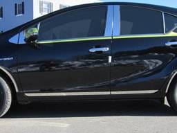 TOYOTA PRIUS C 4dr QAA Stainless 4pcs Rocker Panel Trim TH12705