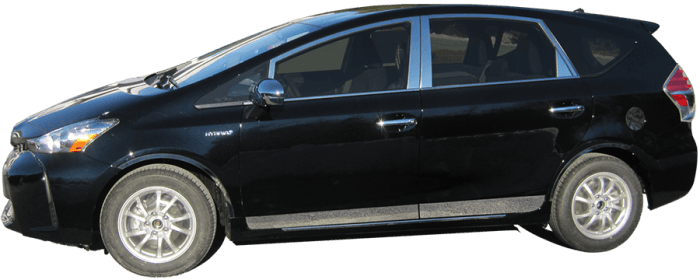 TOYOTA PRIUS V 4dr QAA Stainless 8pcs Window Sill Accent WS12700 thumbnail 2
