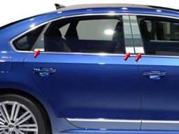 VOLKSWAGEN PASSAT 4dr QAA Stainless 6pcs Pillar Trim PP12676