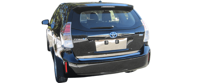 TOYOTA PRIUS V 4dr QAA Stainless 4pcs Rocker Panel Trim TH12700 thumbnail 5