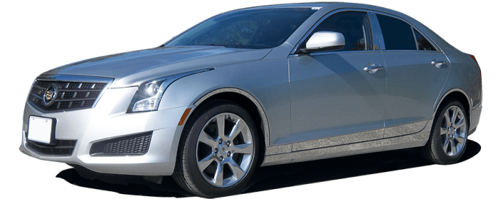 CADILLAC ATS 4dr QAA Chrome ABS plastic 6pcs Grille Overlay SGC53235 thumbnail 2