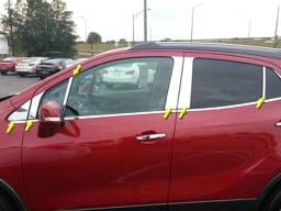 BUICK ENCORE 4dr QAA Stainless 12pcs Pillar Trim PP53564