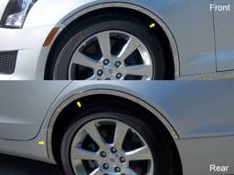 CADILLAC ATS 4dr QAA Stainless 6pcs Wheel Well Accent WQ53236