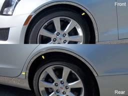 CADILLAC ATS 4dr QAA Stainless 6pcs Wheel Well Accent WQ53237
