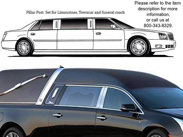 CADILLAC XTS Eagle Echelon Hearse QAA Stainless 8pcs Pillar Trim PP53239