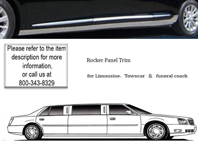 XTS Eagle Eschelon Hearse QAA Stainless 6pcs Rocker Panel Trim TH53243