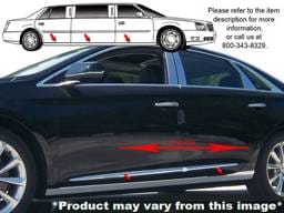XTS Limousine - 44" Center QAA Stainless 6pcs Rocker Panel Trim TH53240