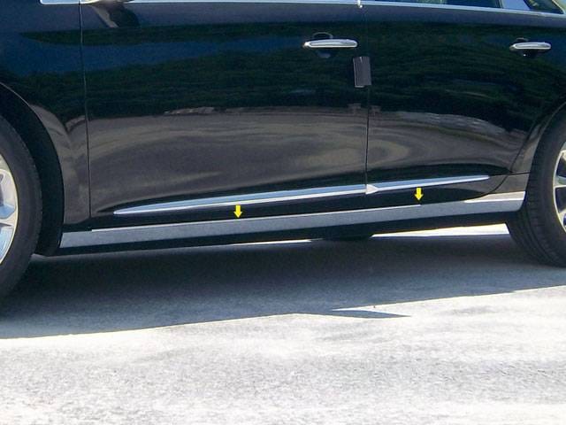 CADILLAC XTS 4dr QAA Stainless 4pcs Rocker Panel Trim TH53246