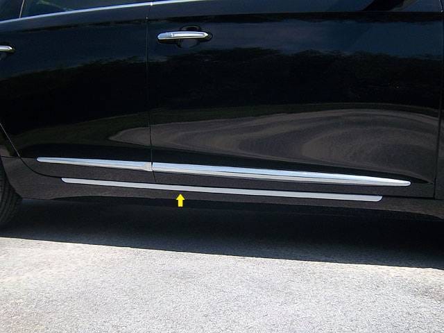 CADILLAC XTS 4dr QAA Stainless 2pcs Rocker Panel Trim TH53248 thumbnail 3