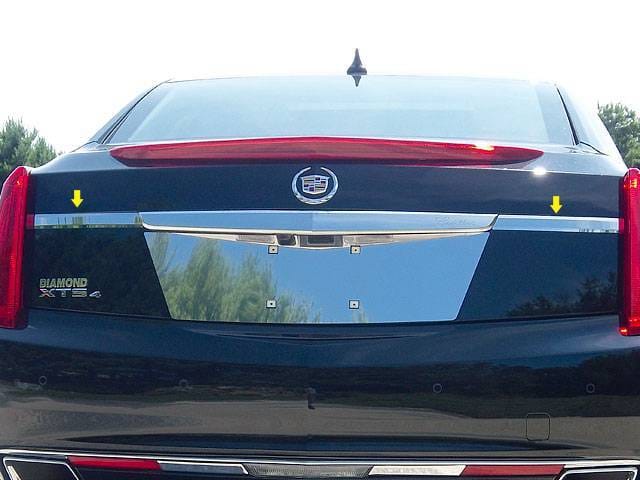CADILLAC XTS 4dr QAA Stainless 2pcs License Plate Bar Accent LB53245