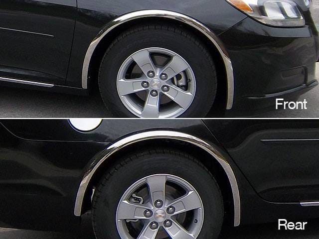 MALIBU 4dr QAA Molded Stainless 4pcs Wheel Well Fender Trim WZ53105