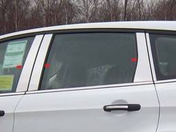 FORD ESCAPE 4dr QAA Stainless 6pcs Pillar Trim PP53365