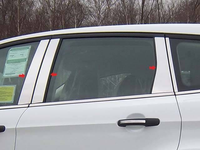 FORD ESCAPE 4dr QAA Stainless 6pcs Pillar Trim PP53365