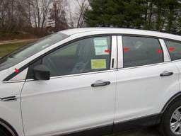 FORD ESCAPE 4dr QAA Stainless 10pcs Pillar Trim PP53363