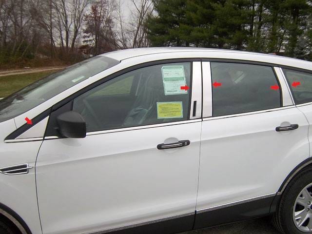 FORD ESCAPE 4dr QAA Stainless 10pcs Pillar Trim PP53363