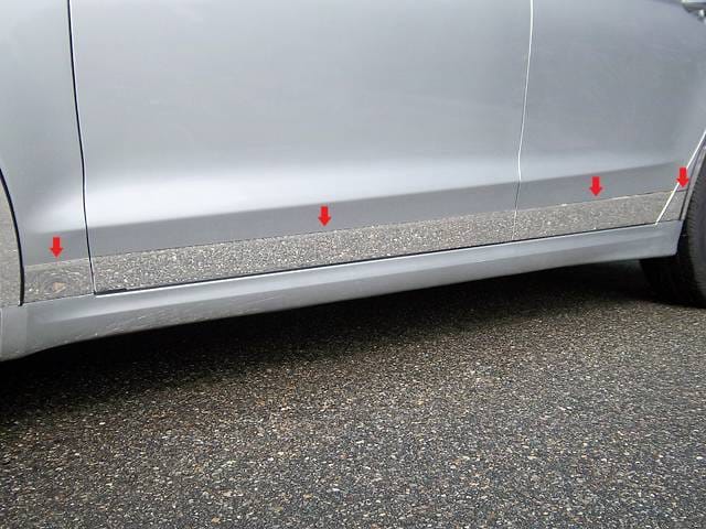 FORD FUSION 4dr QAA Stainless 8pcs Rocker Panel Trim TH53390