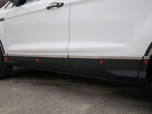 FORD ESCAPE 4dr QAA Stainless 8pcs Rocker Panel Trim TH53360