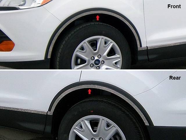 FORD ESCAPE 4dr QAA Stainless 4pcs Wheel Well Accent WQ53360
