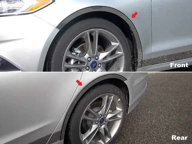 FORD FUSION 4dr QAA Stainless 4pcs Wheel Well Accent WQ53390