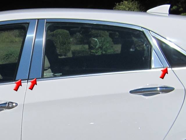 Fits Hyundai ELANTRA 4dr QAA Stainless 6pcs Pillar Trim PP13346