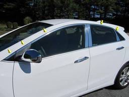Fits Hyundai ELANTRA 4dr QAA Stainless 10pcs Window Accent Package WP13346