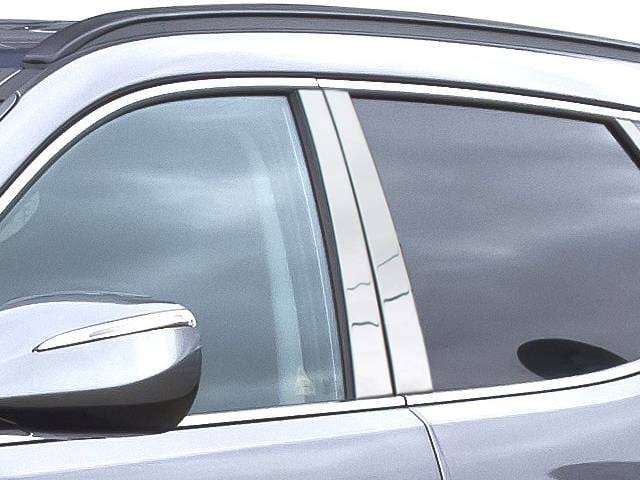 Fits Hyundai SANTA FE 4dr QAA Stainless 4pcs Pillar Trim PP13335