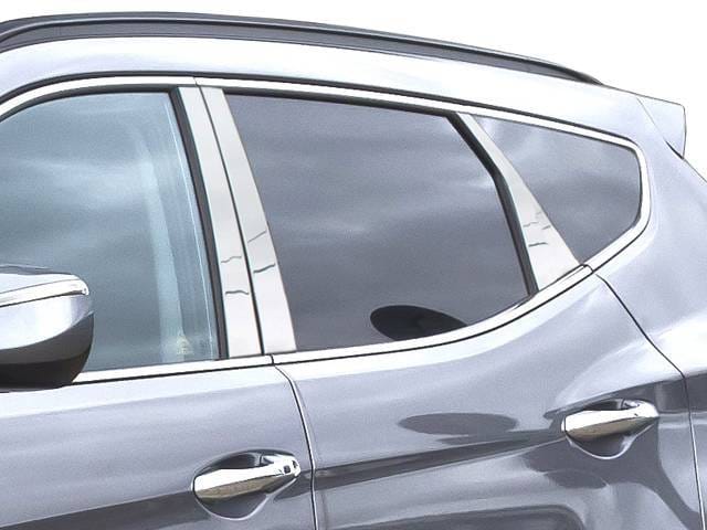 Fits Hyundai SANTA FE 4dr QAA Stainless 6pcs Pillar Trim PP13336