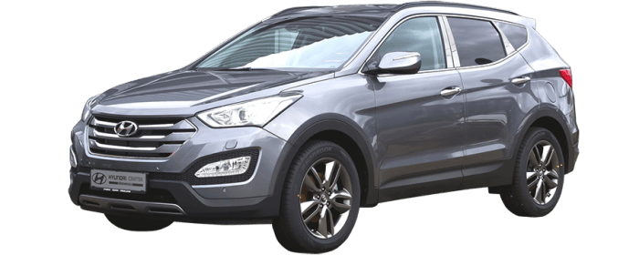 Fits Hyundai SANTA FE 4dr QAA Stainless 6pcs Pillar Trim PP13336 thumbnail 2