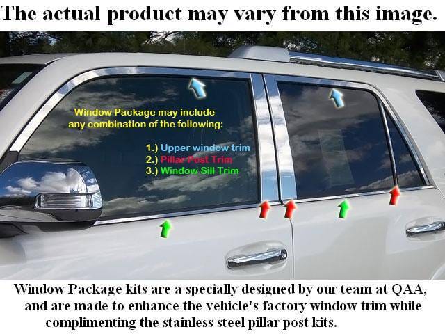 Fits Hyundai VELOSTER 3dr QAA Stainless 7pcs Window Accent Package WP13320