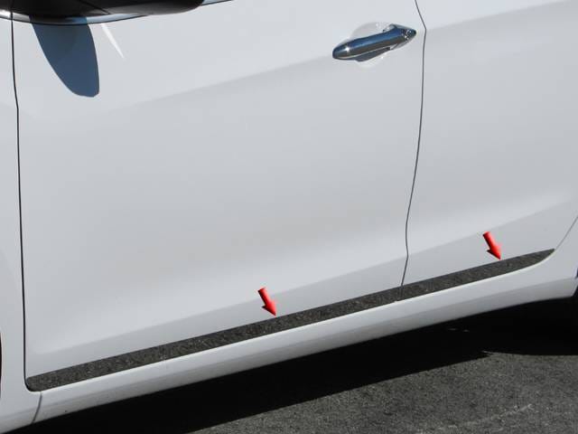 Fits Hyundai ELANTRA 4dr QAA Stainless 4pcs Rocker Panel Trim TH13345